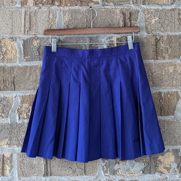 Vintage 80s Mizuno Tennis Collection Grape Purple Pleated Skirt Sz 10 Pickleball - Picture 8 of 8